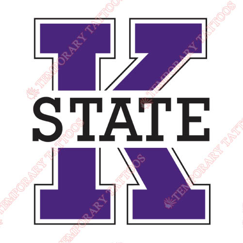 Kansas State Wildcats Customize Temporary Tattoos Stickers NO.4716